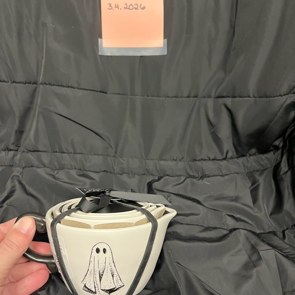 Rae Dunn Halloween Themed Ceramic Nesting Measuring Cups NWT